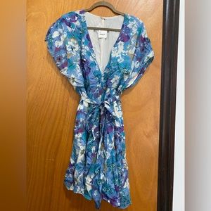 Free People floral belted mini dress
